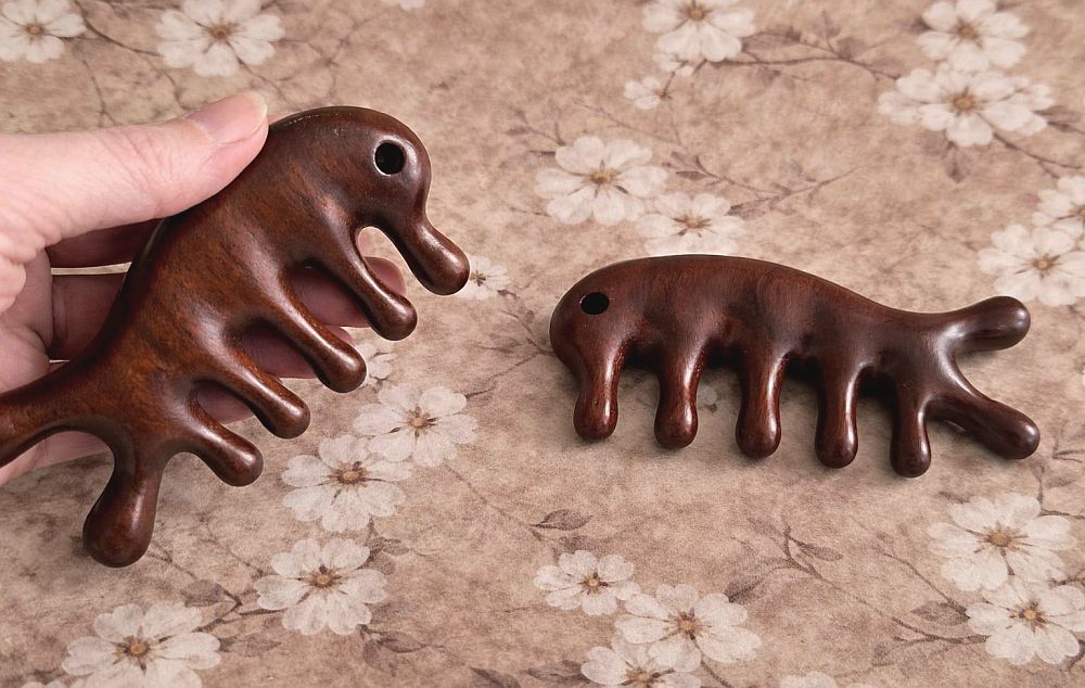 Kapesní masážní akupresurní hřebeny